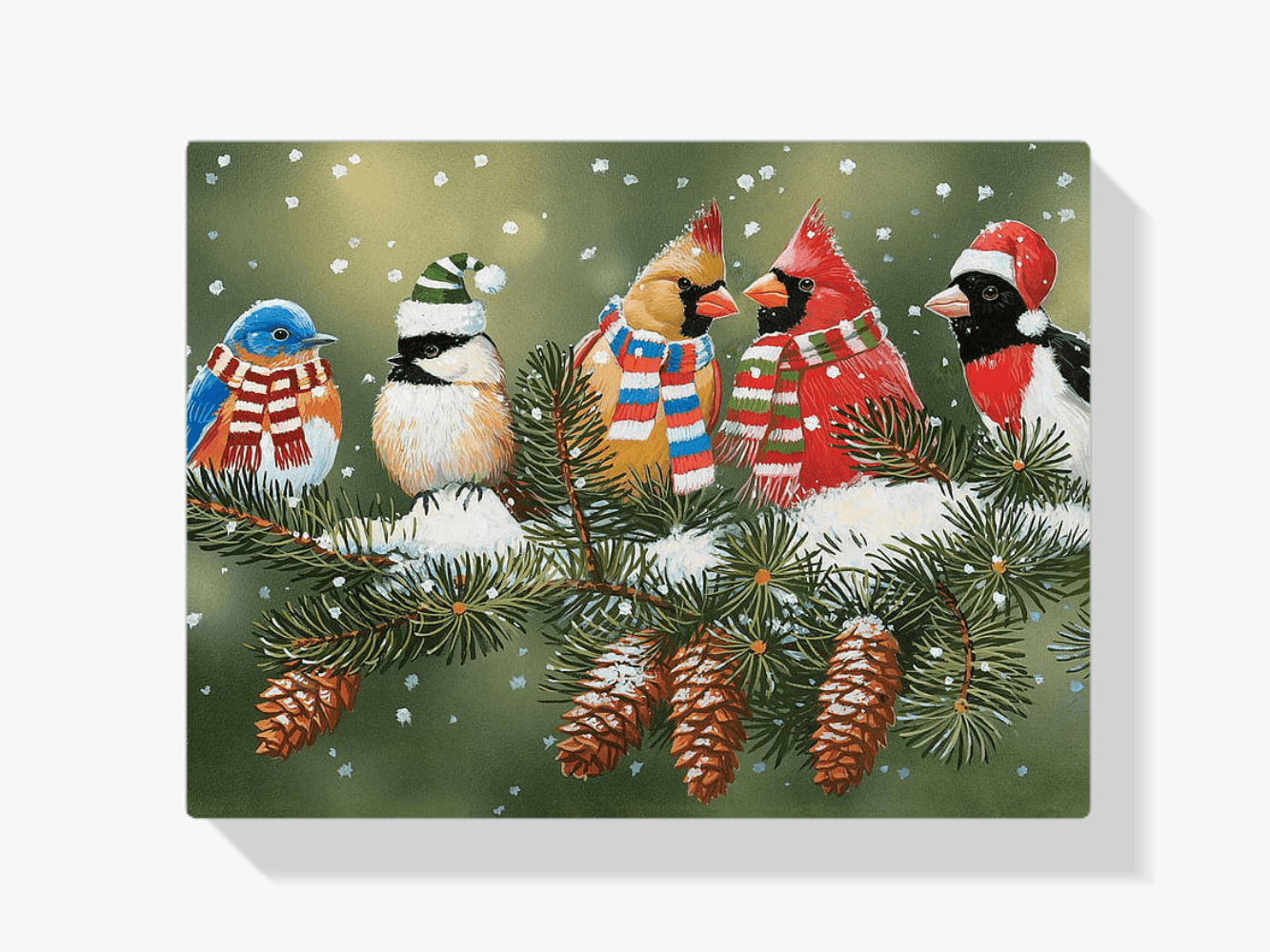 Diamantmalerei - Weihnachtsvögel - SEOS®