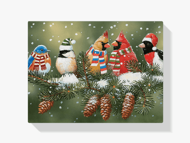 Diamantmalerei - Weihnachtsvögel - SEOS®
