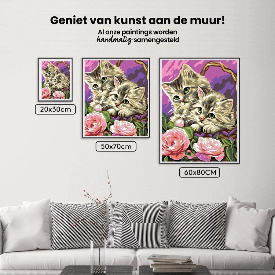 Diamond Painting - Kätzchen im Korb - SEOS®