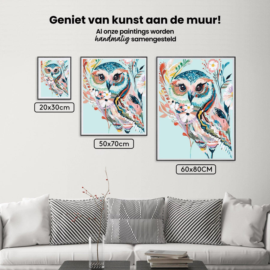 Diamantmalerei - Bunte Eule - SEOS®