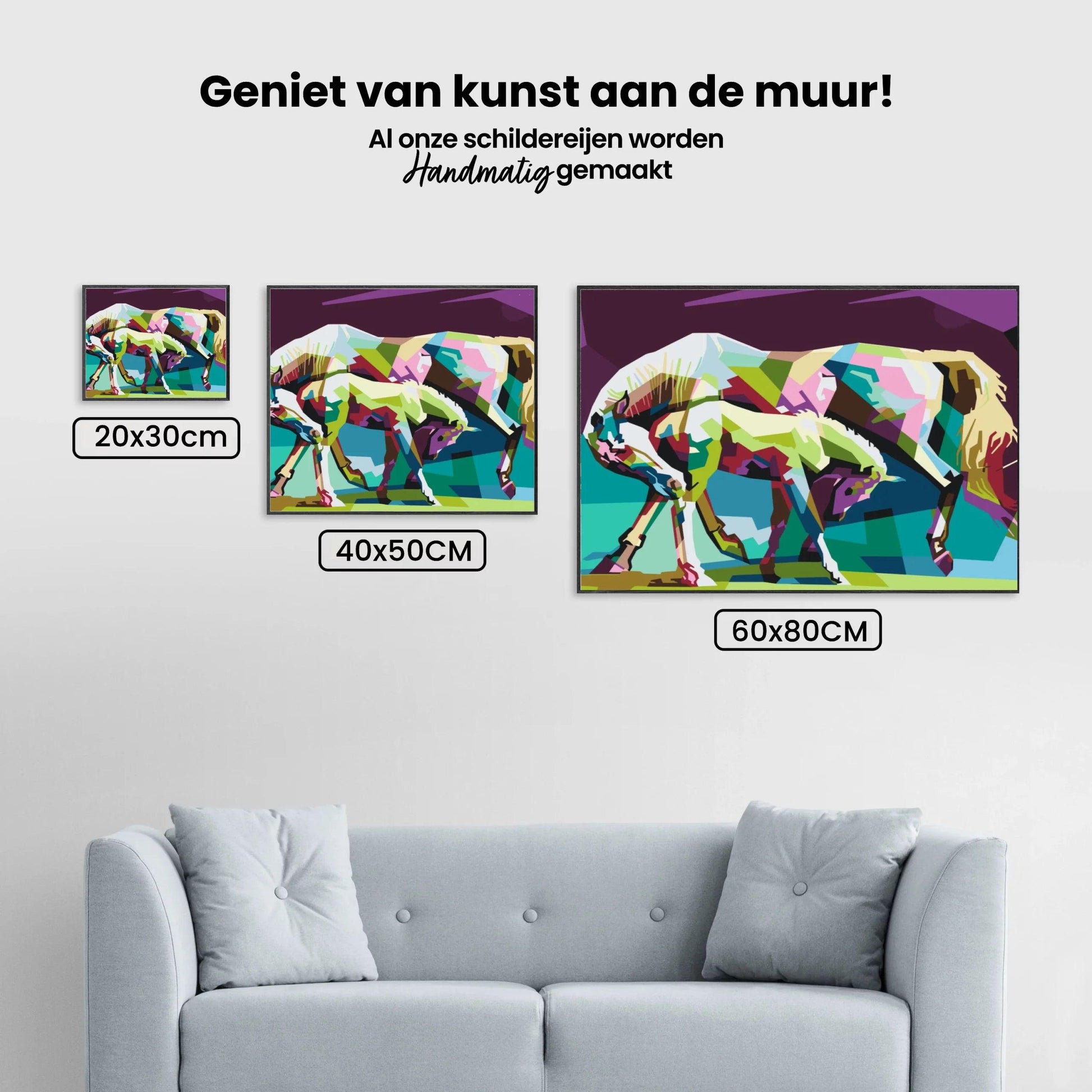Diamantmalerei - Bunte Pferde - SEOS®