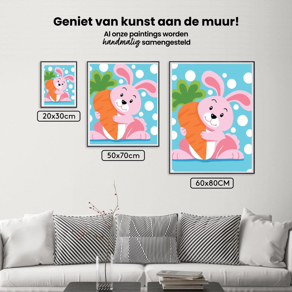 Diamond Painting - Kaninchen mit Karotte - SEOS®