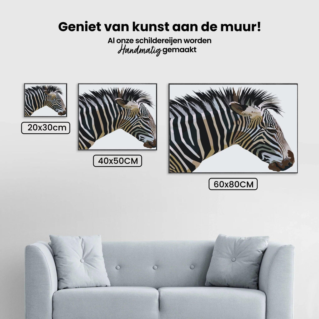 Diamantmalerei - Kubistisches Zebra - SEOS Shop ®