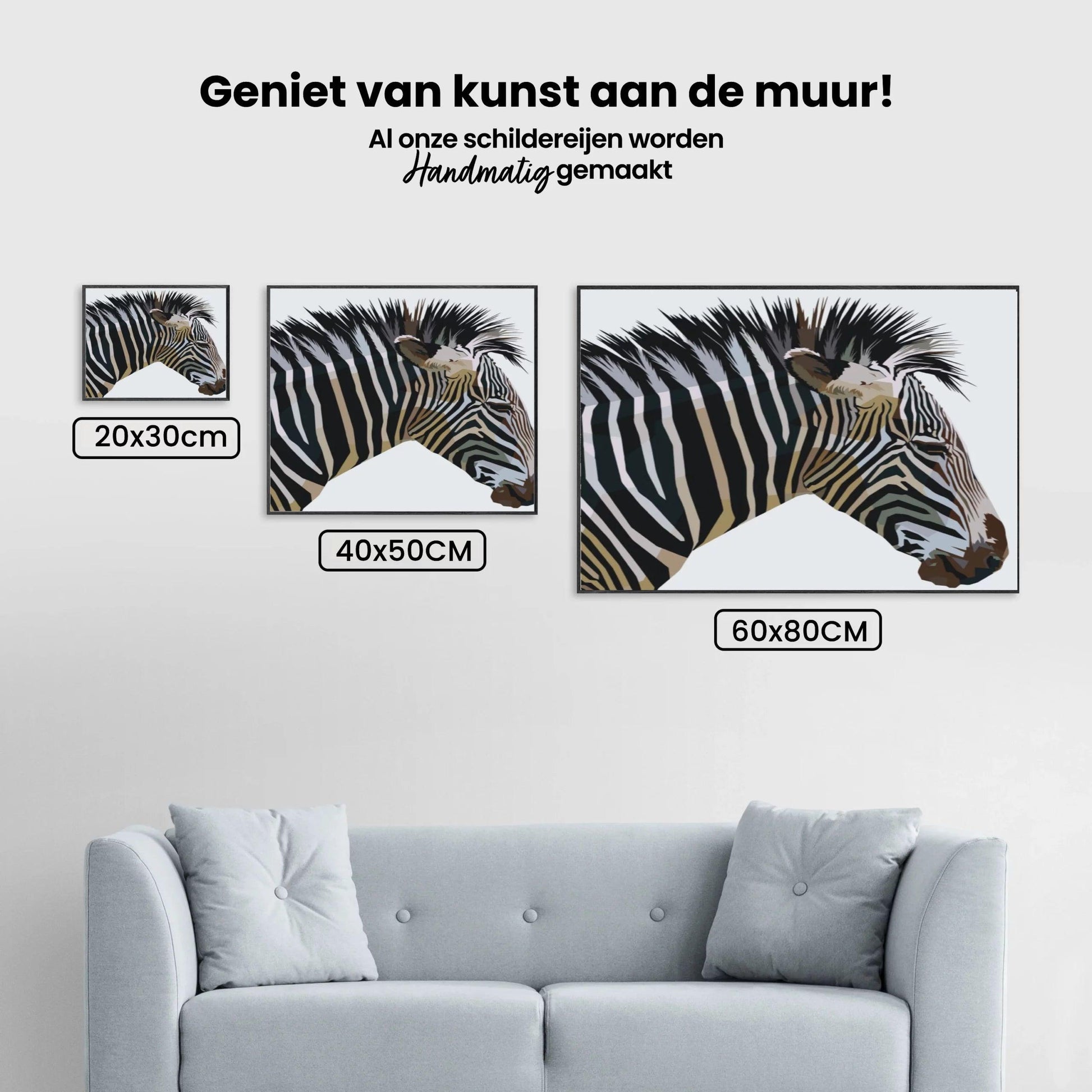 Diamantmalerei - Kubistisches Zebra - SEOS Shop ®