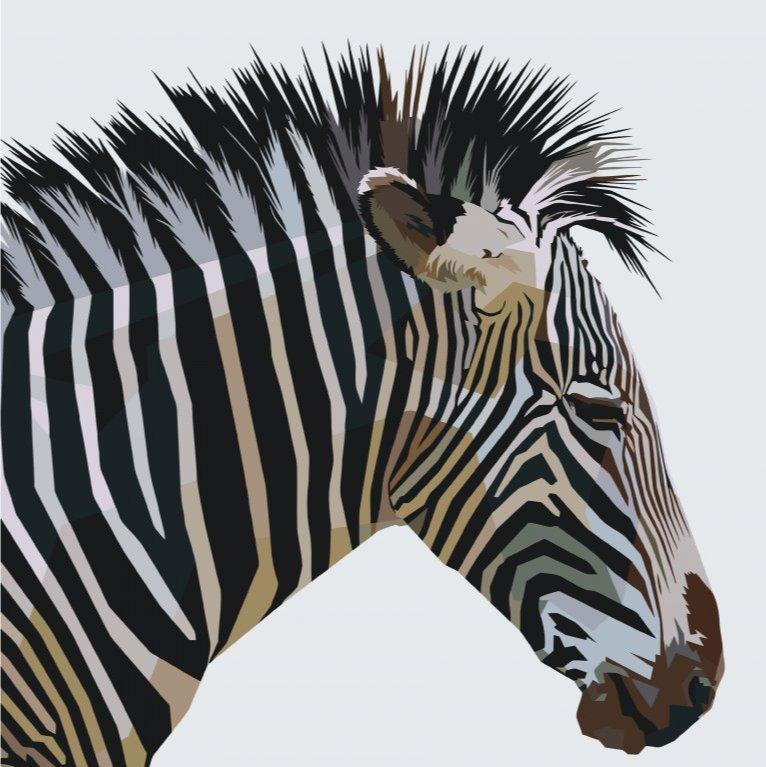 Diamantmalerei - Kubistisches Zebra - SEOS Shop ®