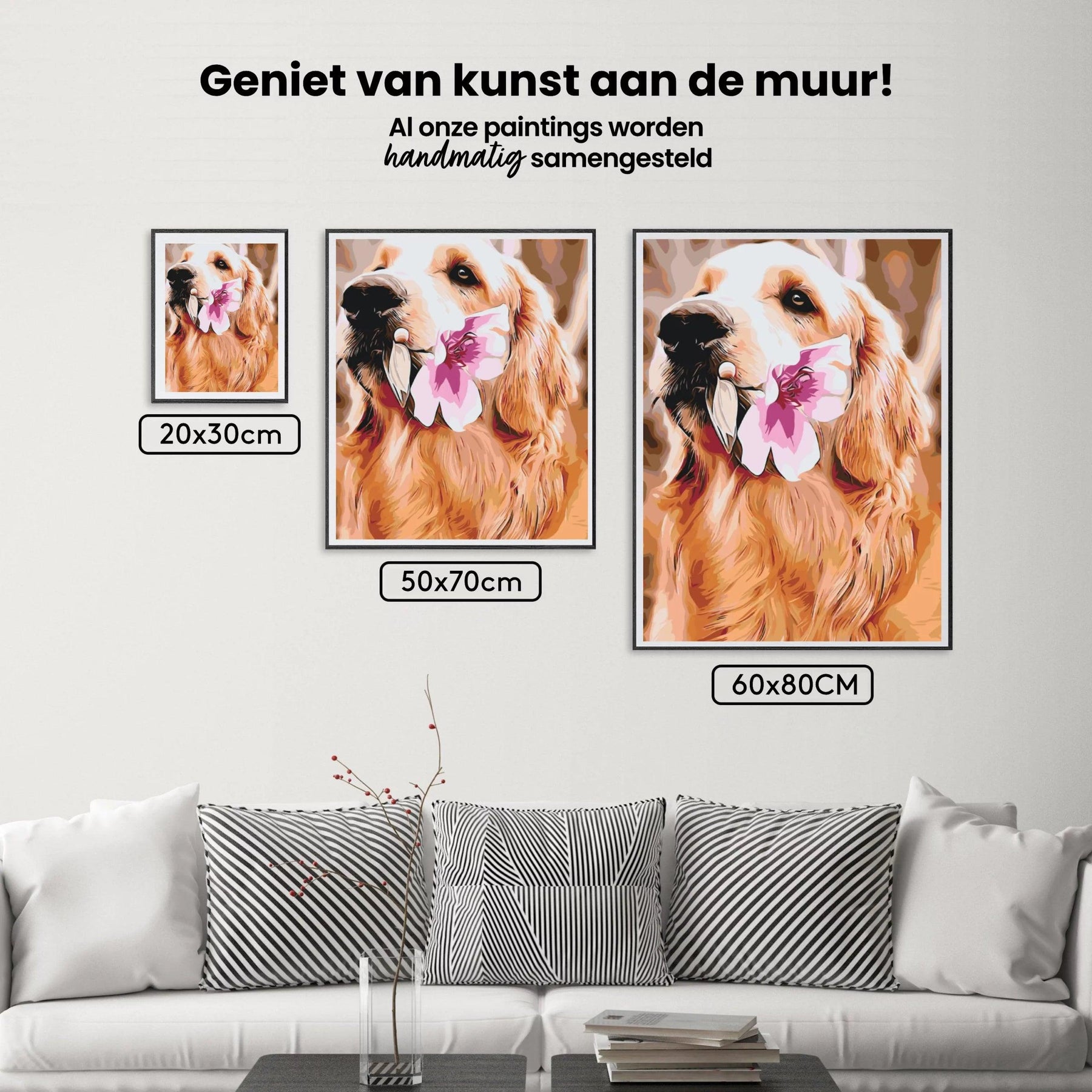 Diamond Painting - Labrador mit Blume - SEOS®