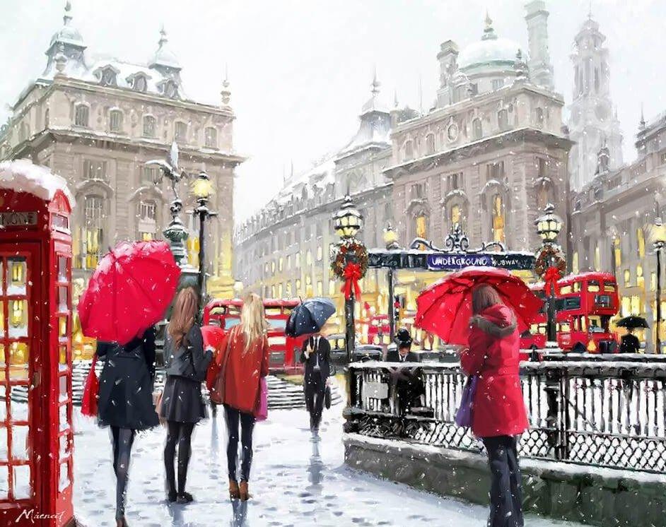 Diamantmalerei - London im Schnee - SEOS Shop ®