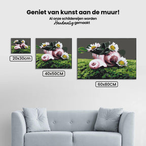 Diamantmalerei - Gänseblümchen in der Muschel - SEOS Shop ®