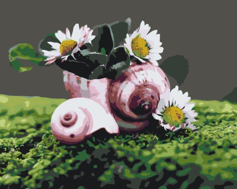 Diamantmalerei - Gänseblümchen in der Muschel - SEOS Shop ®