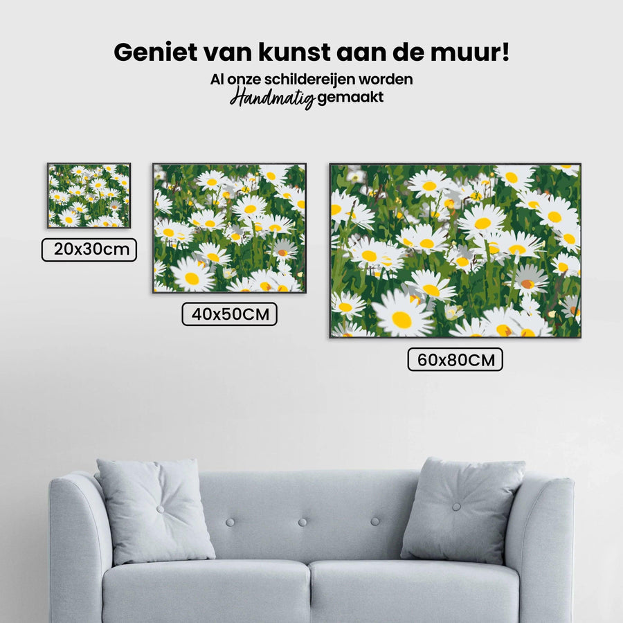Diamantmalerei - Gänseblümchen auf der Wiese - SEOS Shop ®