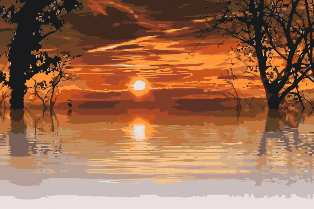 Diamantmalerei - Magischer Sonnenuntergang - SEOS Shop ®