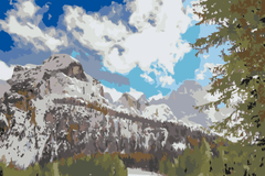 Diamond Painting - Monte Civetta, Dolomiten 2 - SEOS Shop ®