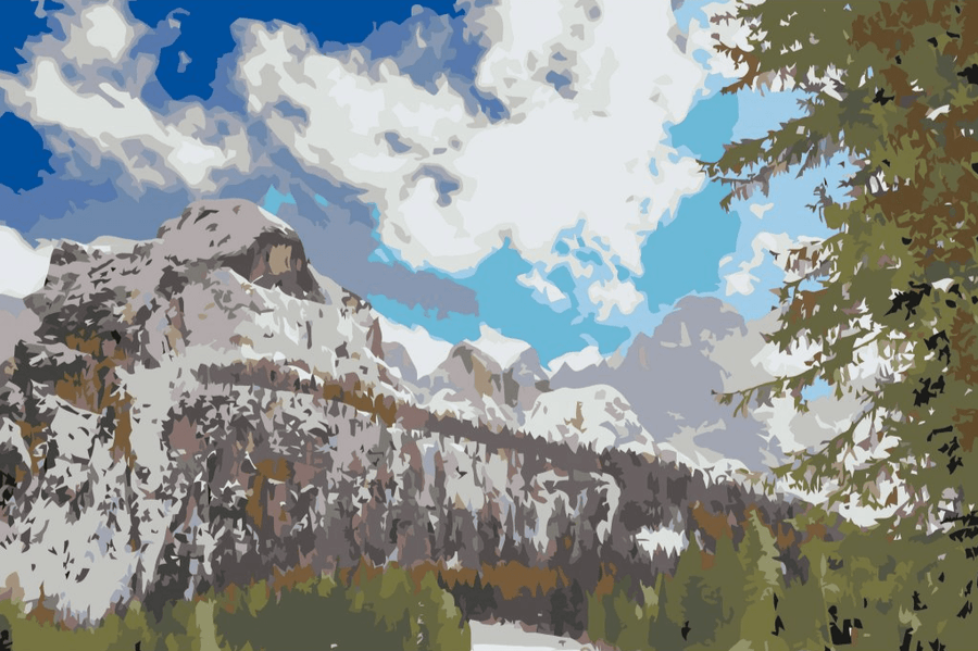 Diamond Painting - Monte Civetta, Dolomiten 2 - SEOS Shop ®