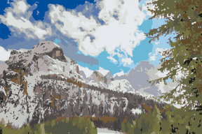 Diamond Painting - Monte Civetta, Dolomiten 2 - SEOS Shop ®