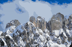 Diamond Painting - Monte Civetta, Dolomiten - SEOS Shop ®