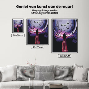 Diamantmalerei - Geheimnisvolle Frau unter dem Vollmond - SEOS Shop ®