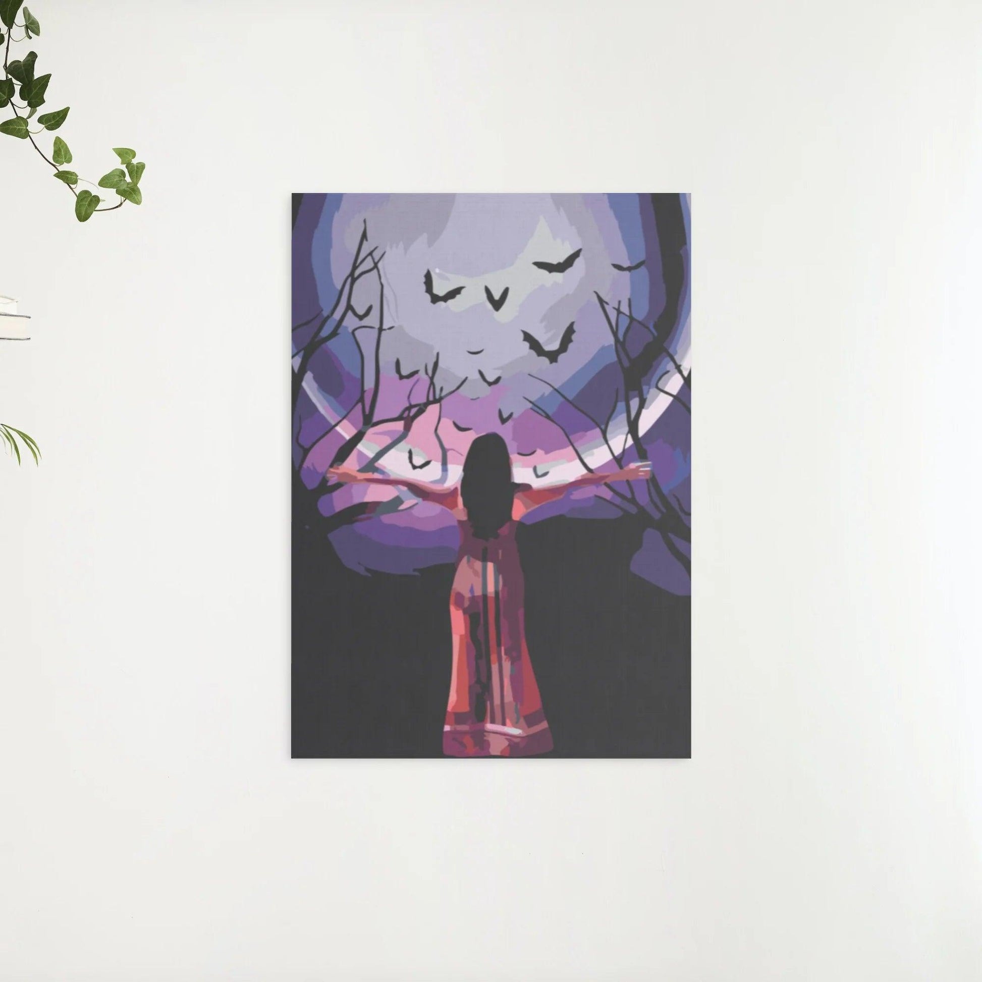 Diamantmalerei - Geheimnisvolle Frau unter dem Vollmond - SEOS Shop ®