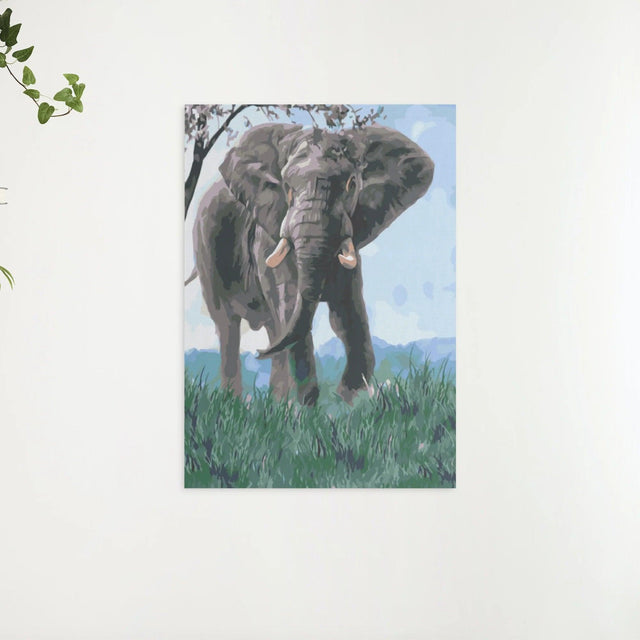 Diamantmalerei - Elefant in der Natur - SEOS®