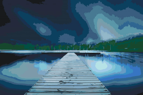 Diamantmalerei - Pier bei Nacht - SEOS Shop ®