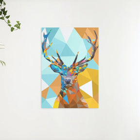 Diamantmalerei - Polygon-Hirschkopf 1 - SEOS®