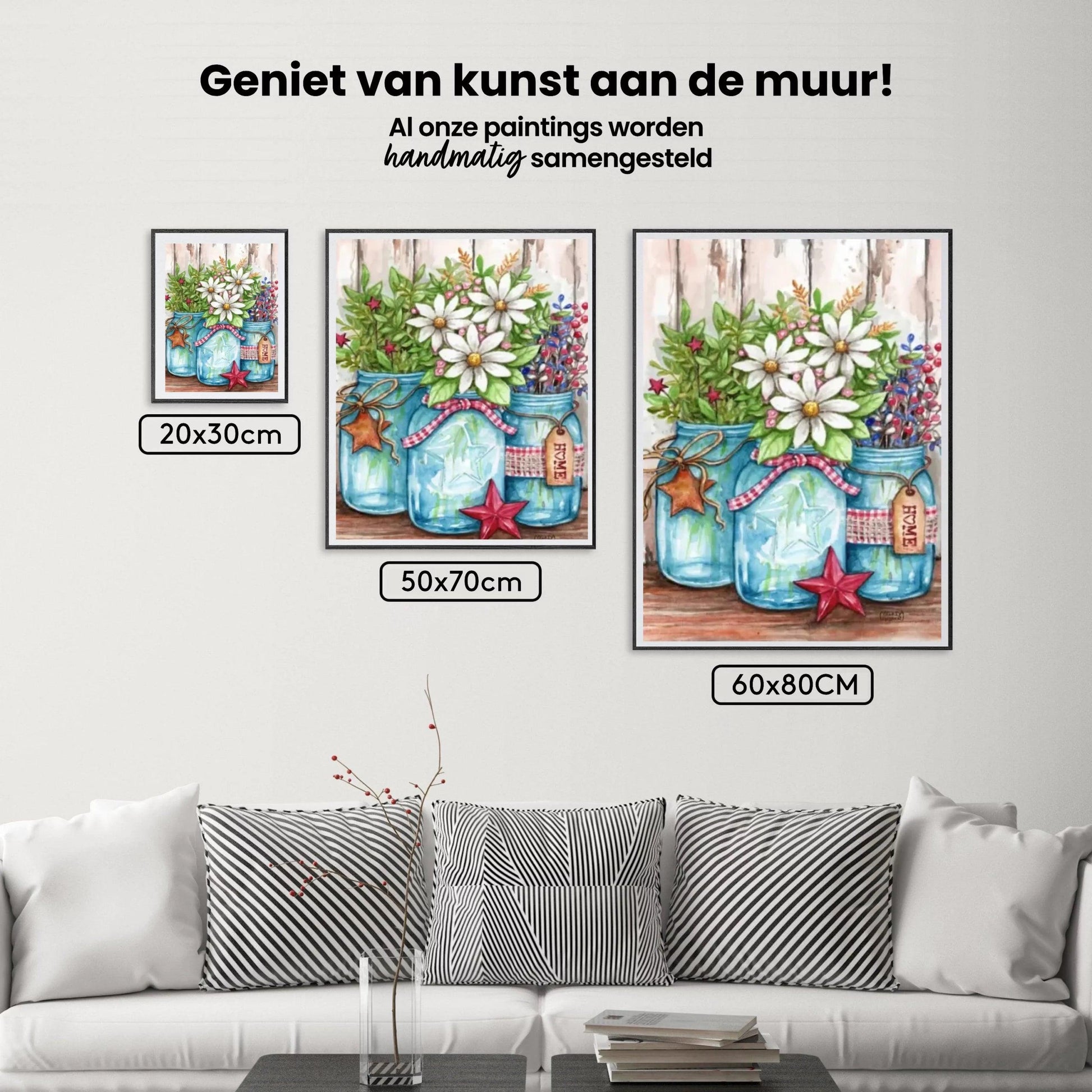 Diamond Painting - Töpfe mit Blumen und Sternen - SEOS Shop ®