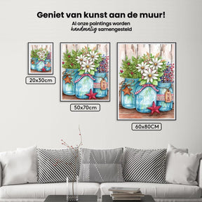 Diamond Painting - Töpfe mit Blumen und Sternen - SEOS Shop ®