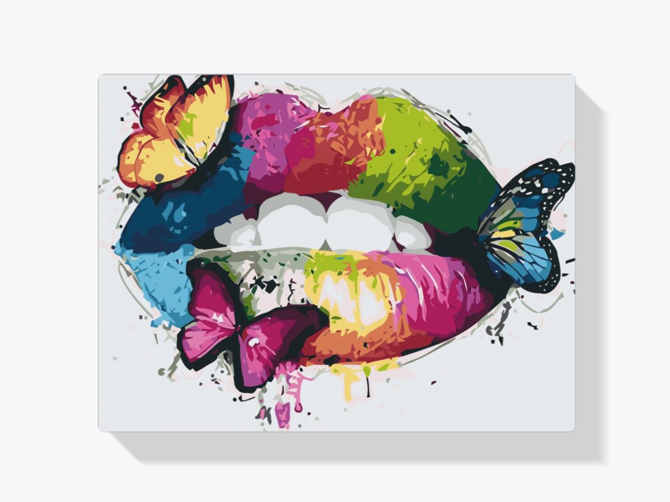 Diamantmalerei - Regenbogenlippen - SEOS Shop ®