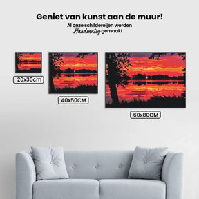 Diamantmalerei - Roter Sonnenuntergang - SEOS Shop ®