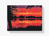 Diamantmalerei - Roter Sonnenuntergang - SEOS Shop ®