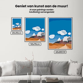 Diamantmalerei - Skizze der Berge - SEOS Shop ®