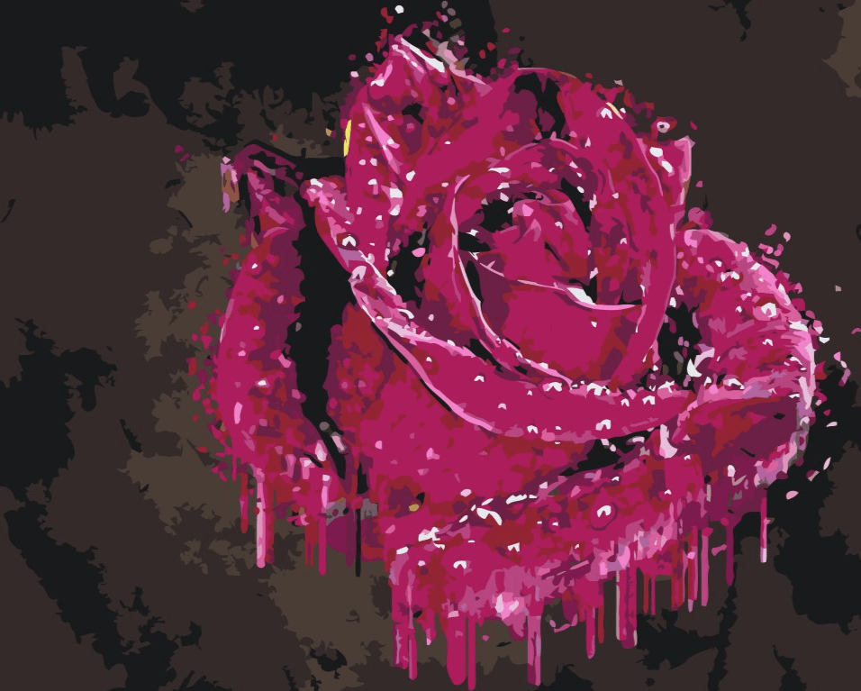 Diamond Painting - Dekorative Rose - SEOS Shop ®