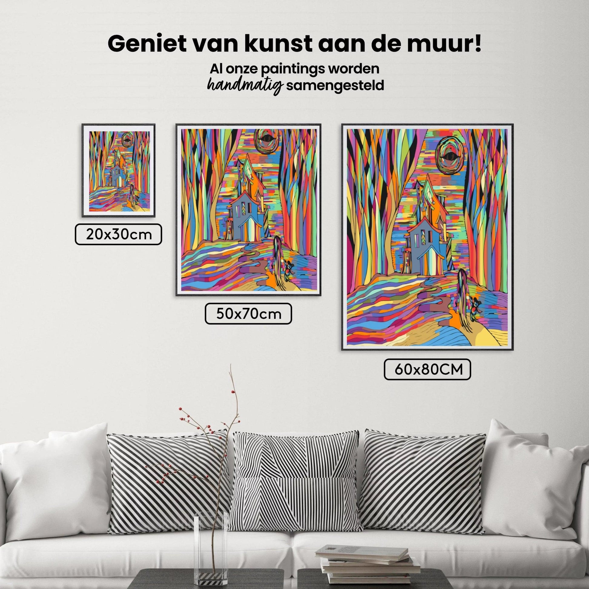 Diamantmalerei - Gruseliges buntes Haus - SEOS Shop ®