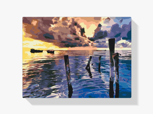 Diamantmalerei - Stürmischer Sonnenuntergang - SEOS Shop ®