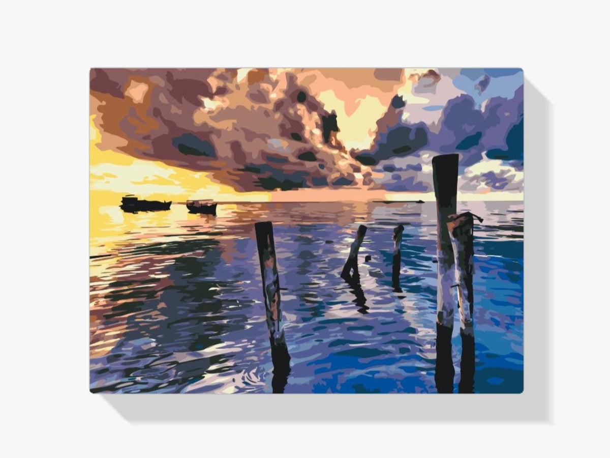 Diamantmalerei - Stürmischer Sonnenuntergang - SEOS Shop ®
