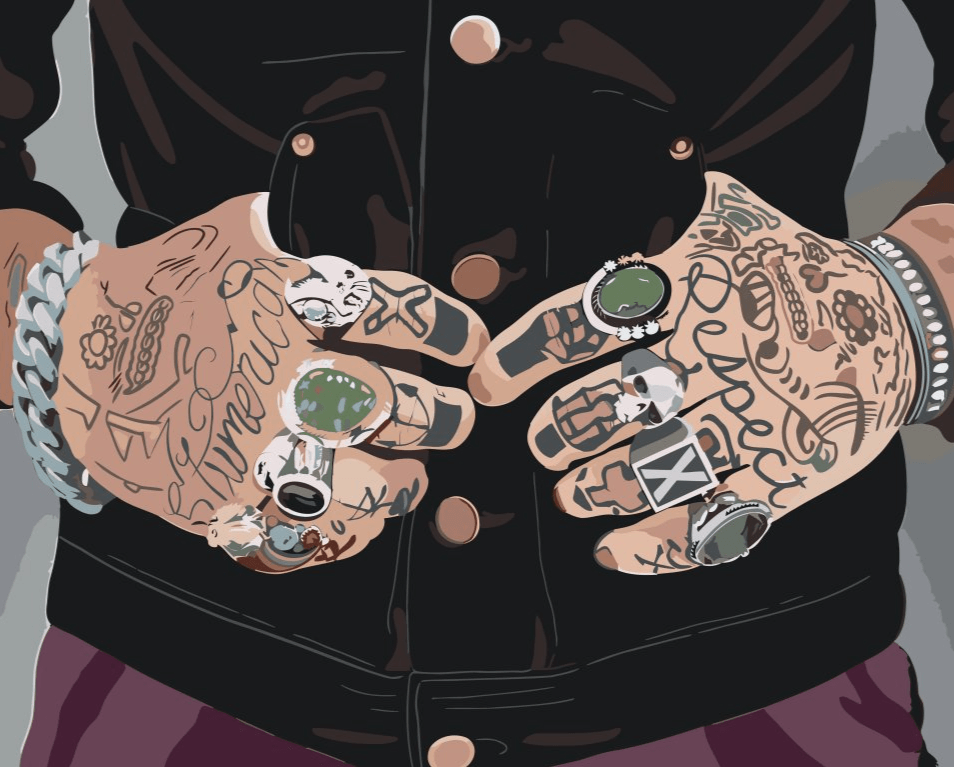 Diamond Painting - Tattoos auf den Händen - SEOS Shop ®