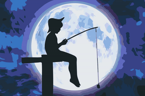 Diamantmalerei - Fische unter dem Vollmond - SEOS Shop ®