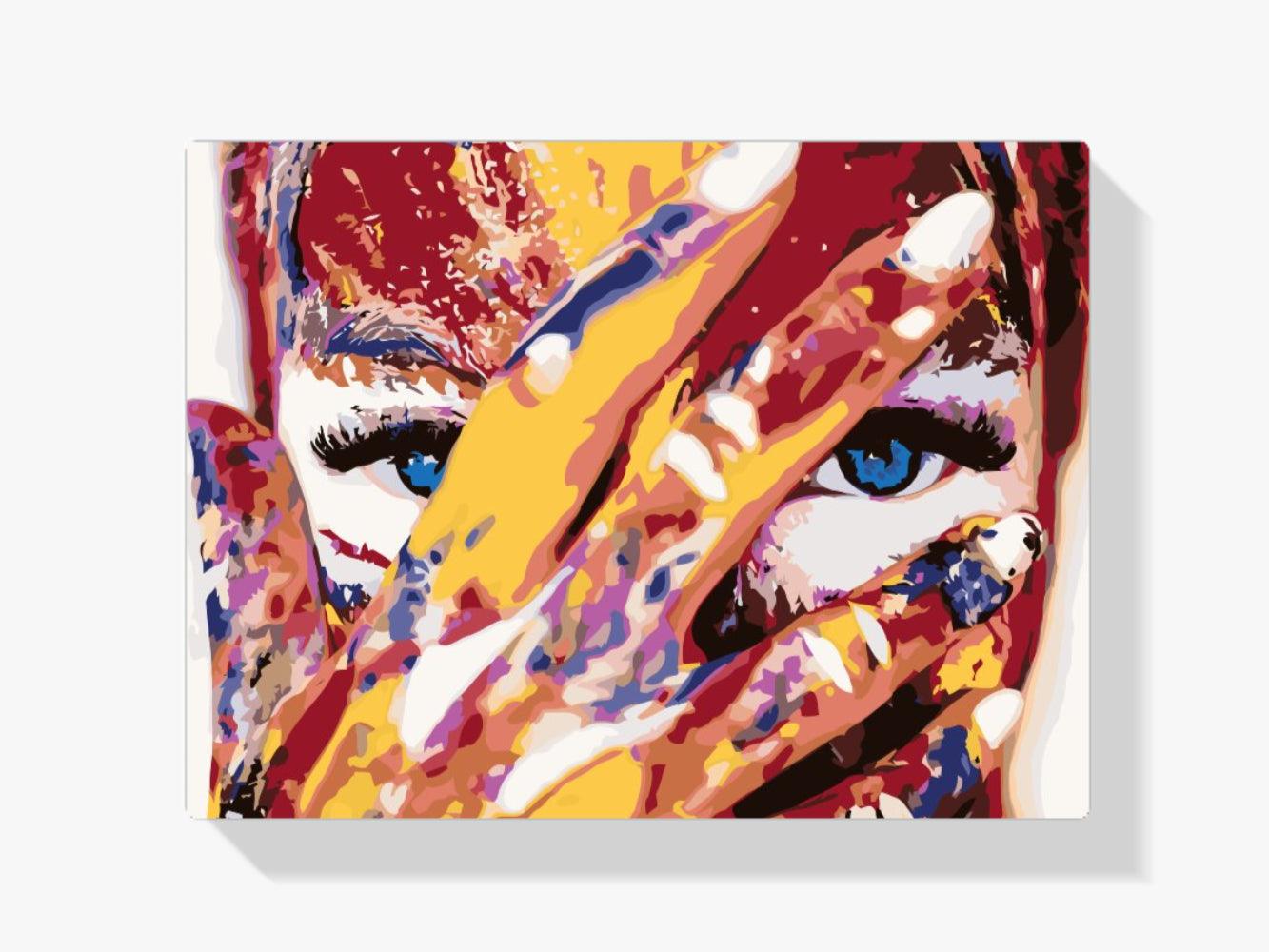 Diamantmalerei - Frau mit blauen Augen - SEOS Shop ®