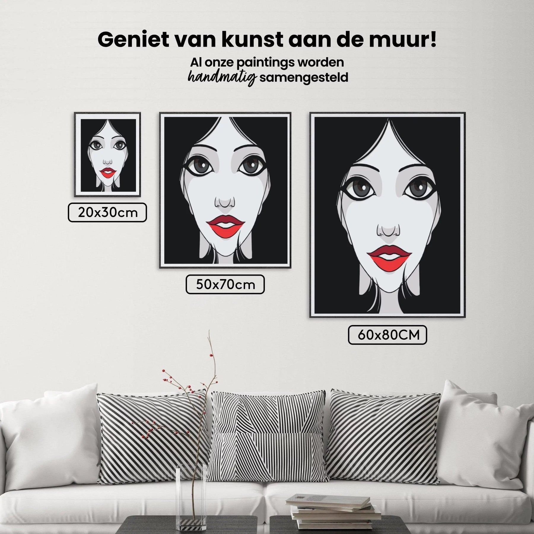 Diamantmalerei - Frau mit roten Lippen - SEOS Shop ®