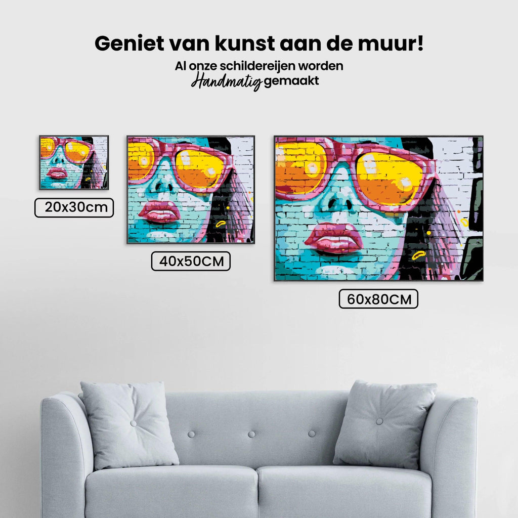 Diamond Painting - Frau mit rosaroter Brille - SEOS Shop ®