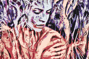 Diamantmalerei - Frau zwischen Baumwurzeln - SEOS Shop ®