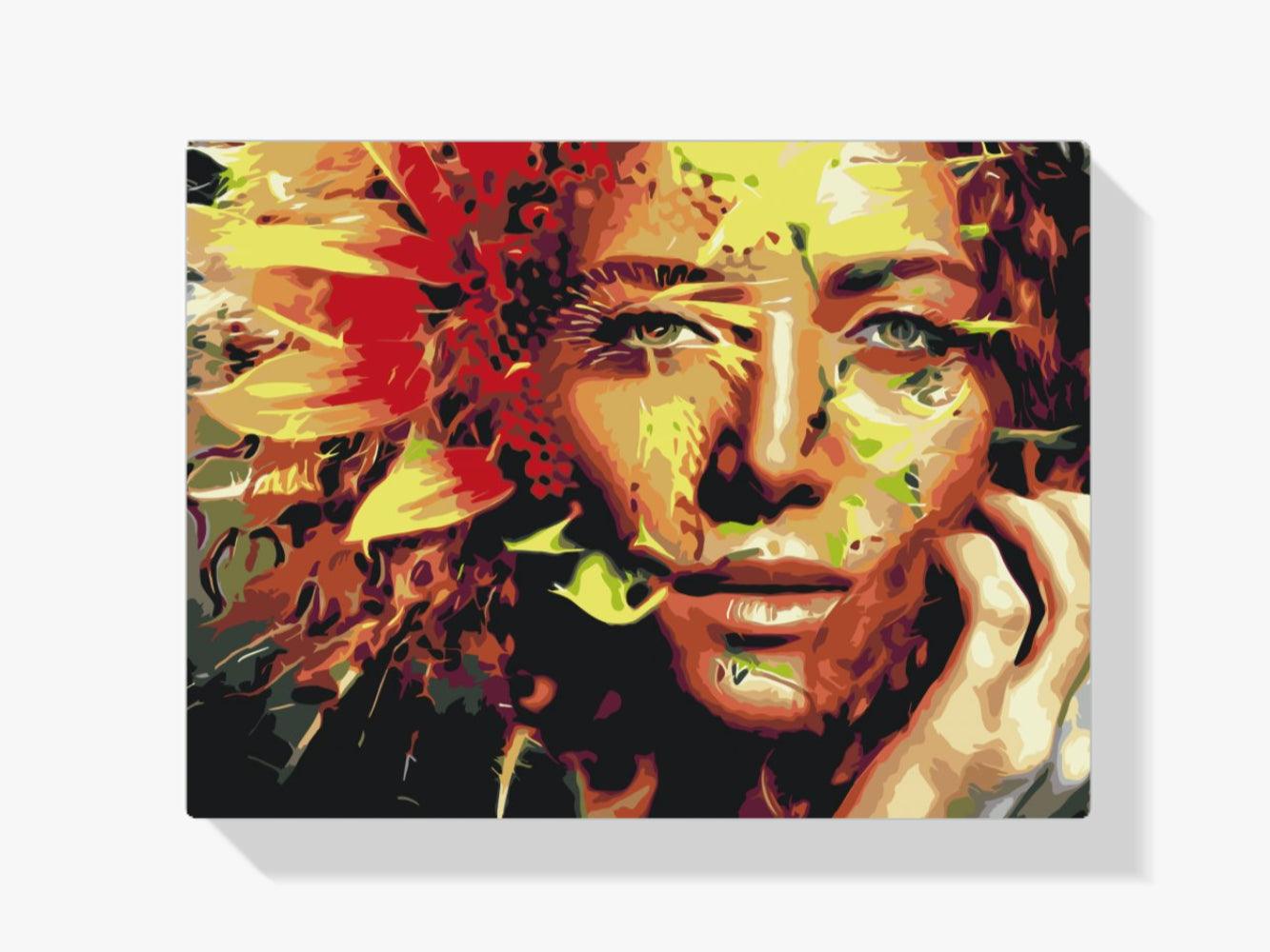 Diamantmalerei - Frau versteckt in einer Sonnenblume - SEOS Shop ®