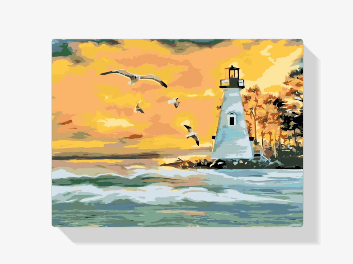 Diamond Painting - Leuchtturm und Möwen - SEOS Shop ®