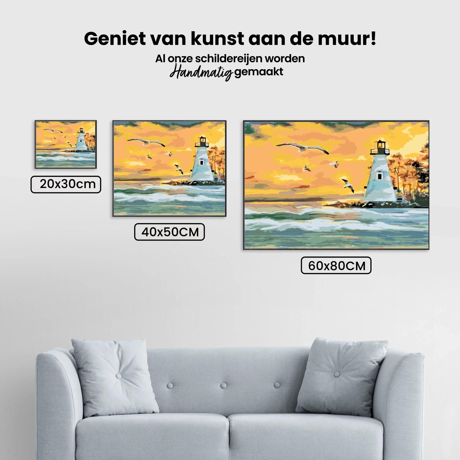 Diamond Painting - Leuchtturm und Möwen - SEOS Shop ®