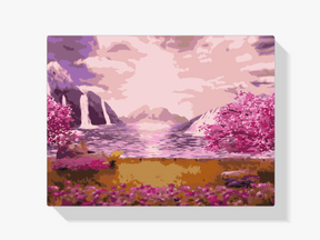 Diamond Painting - Wasserfall im Rosengarten - SEOS Shop ®