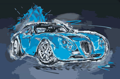 Diamond Painting - Wiesmann GT MF4 - SEOS Shop ®
