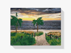 Diamantmalerei - Meeresstrand und Palmen - SEOS Shop ®