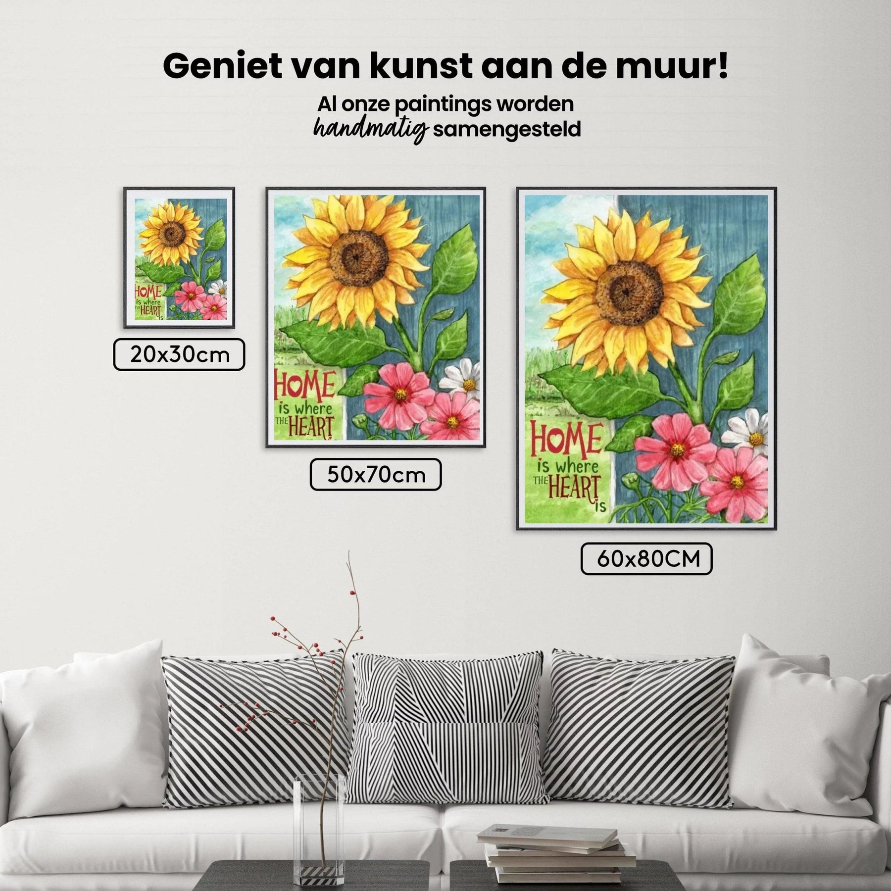 Diamantmalerei - Sonnenblumen-Heimherz - SEOS Shop ®