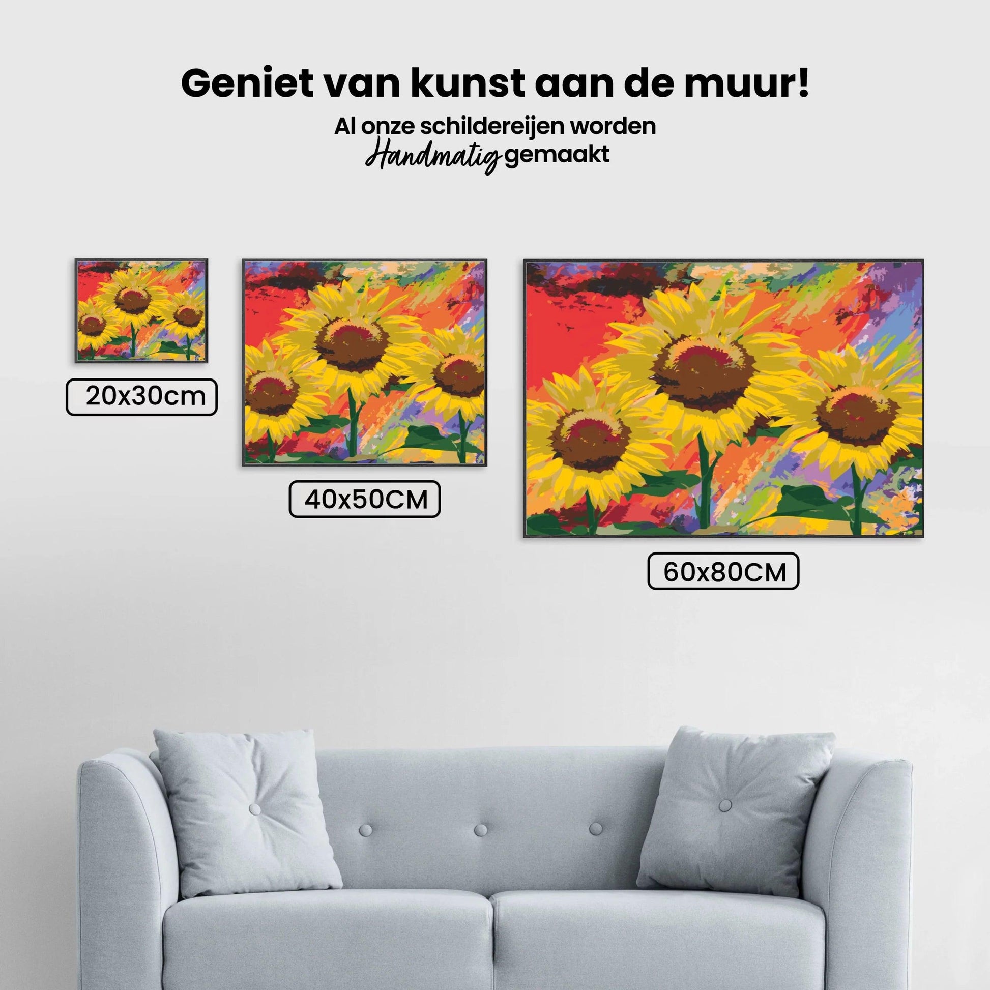 Diamantmalerei - Sonnenblumen im Studio - SEOS Shop ®