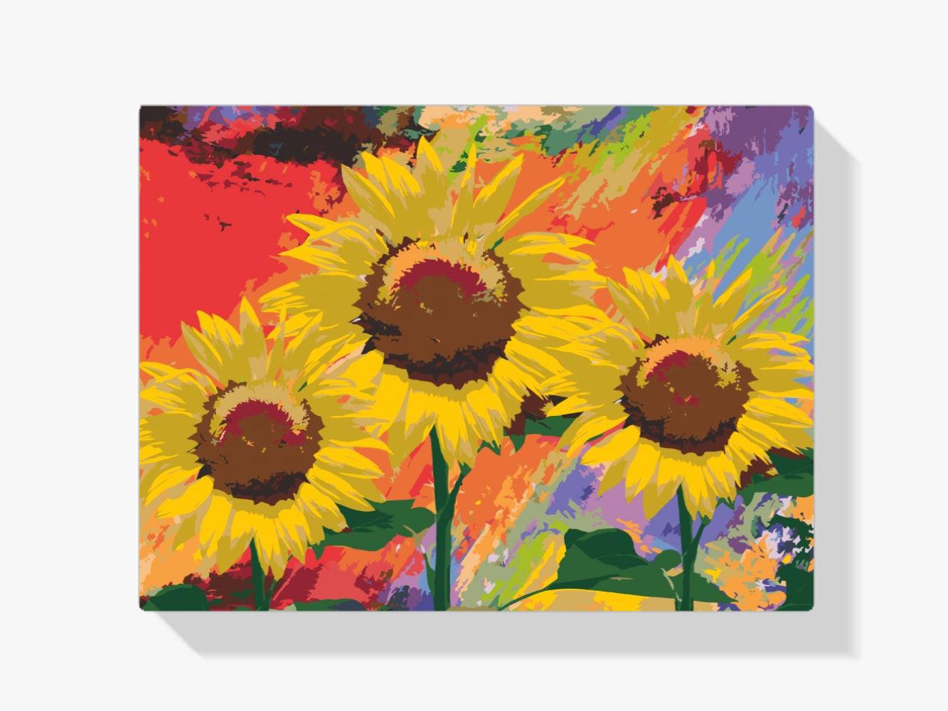 Diamantmalerei - Sonnenblumen im Studio - SEOS Shop ®