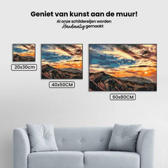Diamantmalerei - Sonnenuntergang über den Bergen - SEOS Shop ®